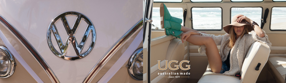promotional pics for the UGG boots in the gold Coast